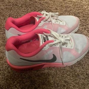 Womens Pink/White Nike Air Max Sequent - 7